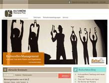 Tablet Screenshot of kulturseminare.de